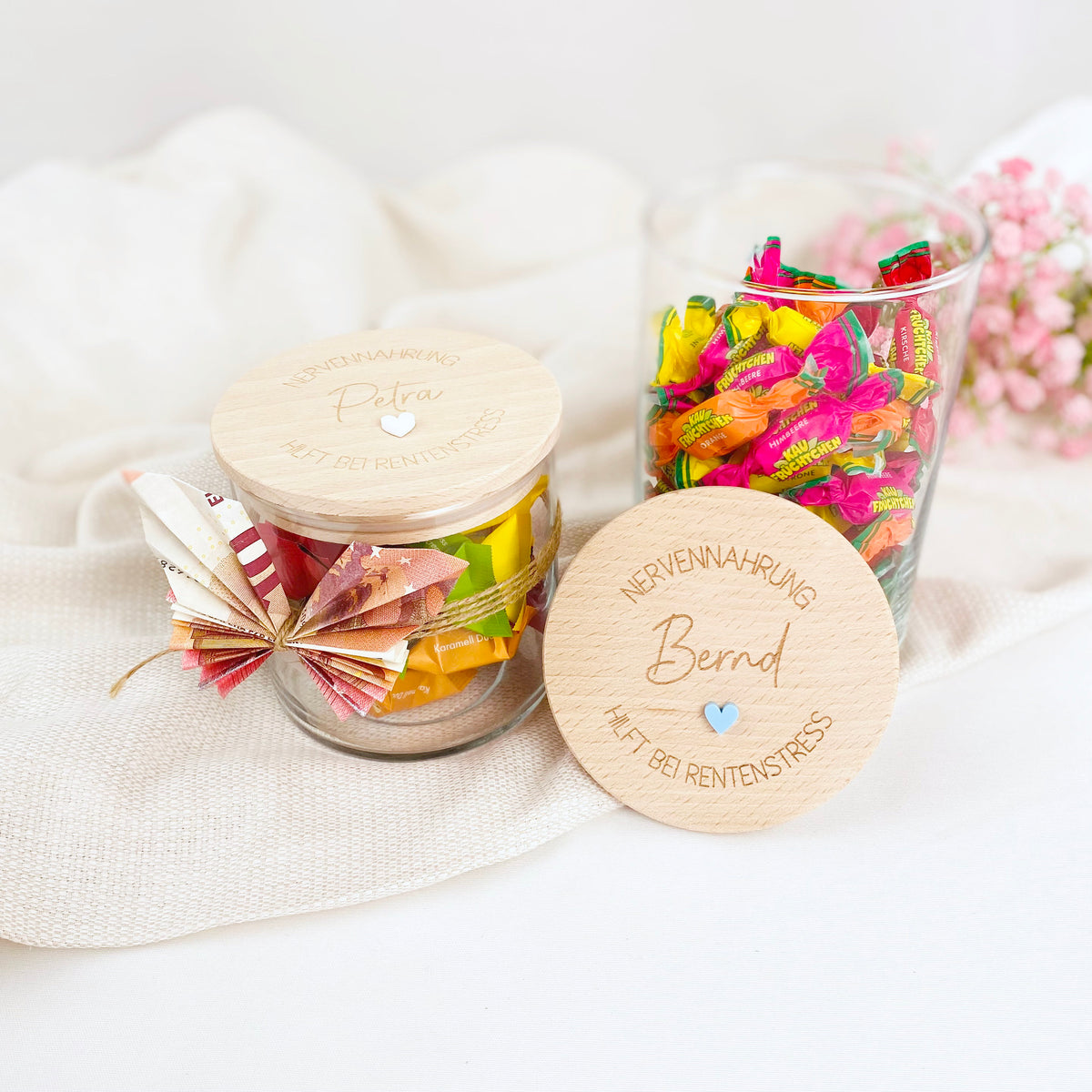Geschenkglas Nervennahrung Rente