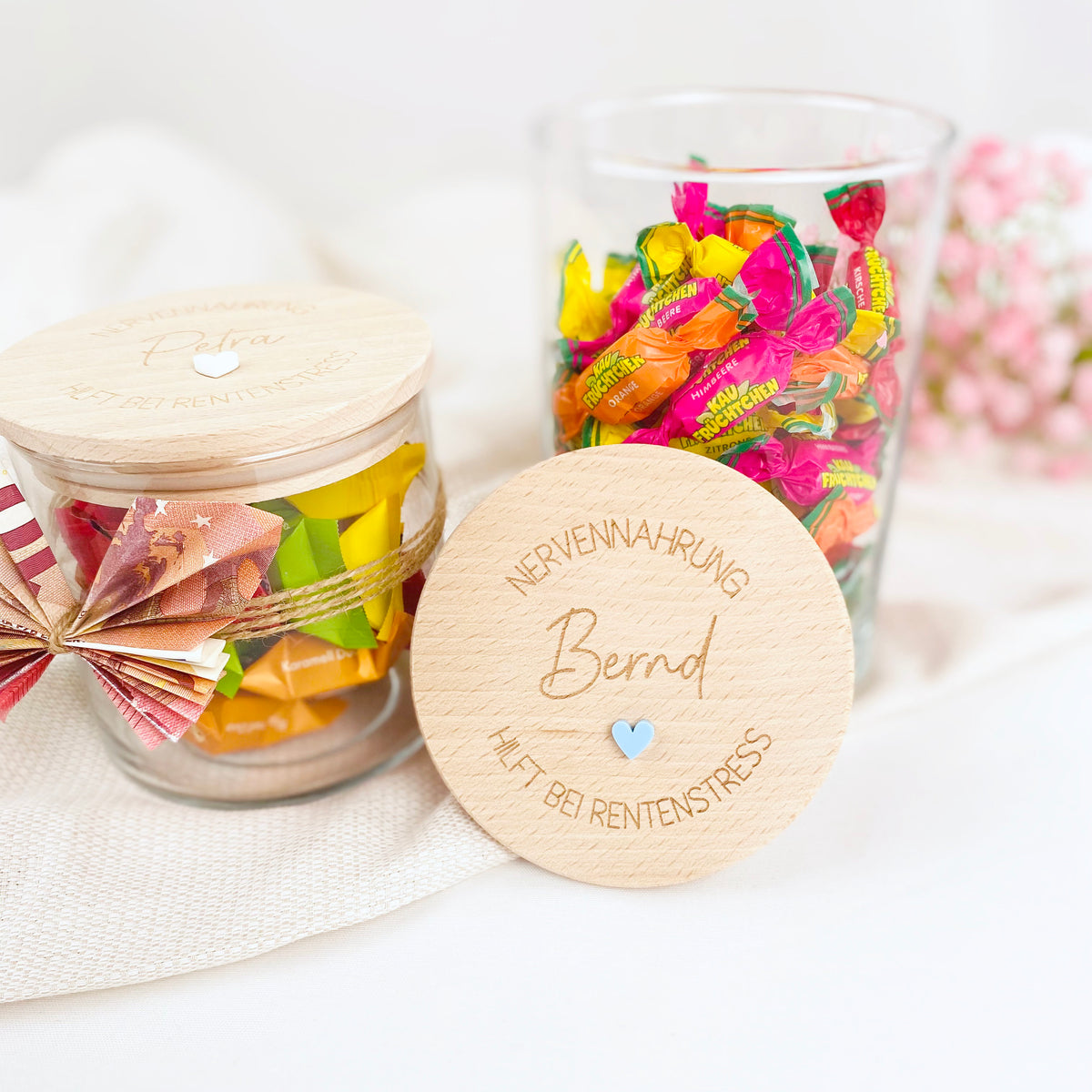 Geschenkglas Nervennahrung Rente