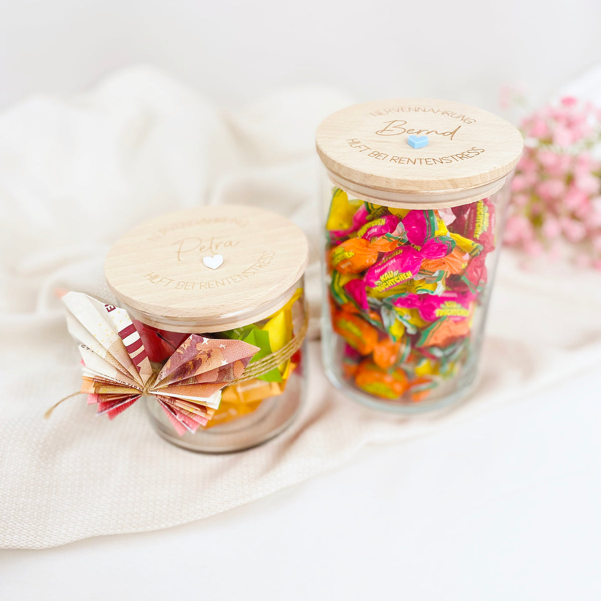 Geschenkglas Nervennahrung Rente