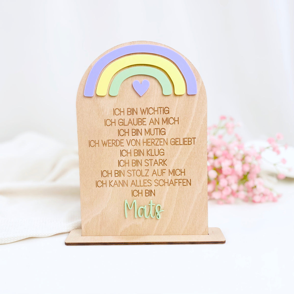 Affirmationstafel für Kinder