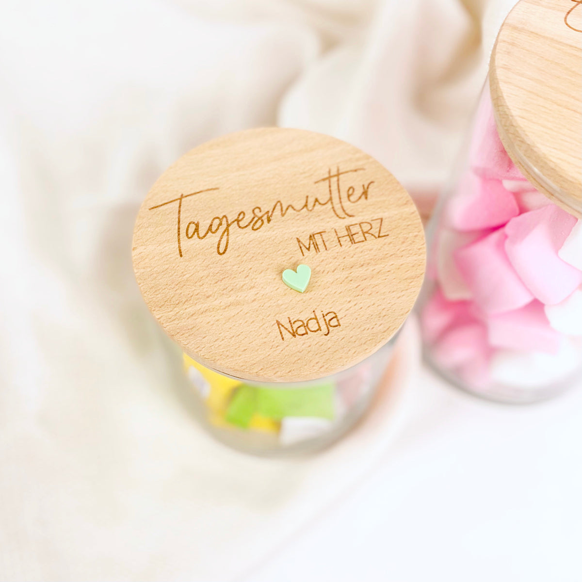 Geschenkglas Erzieherin, Tagesmutter, Lehrerin, Hebamme