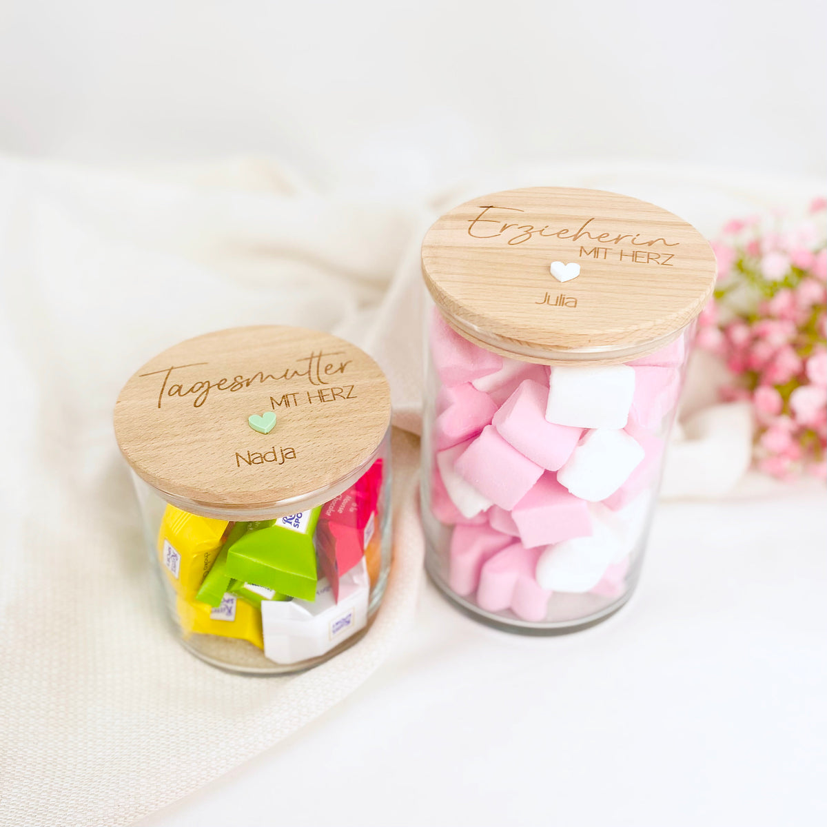 Geschenkglas Erzieherin, Tagesmutter, Lehrerin, Hebamme