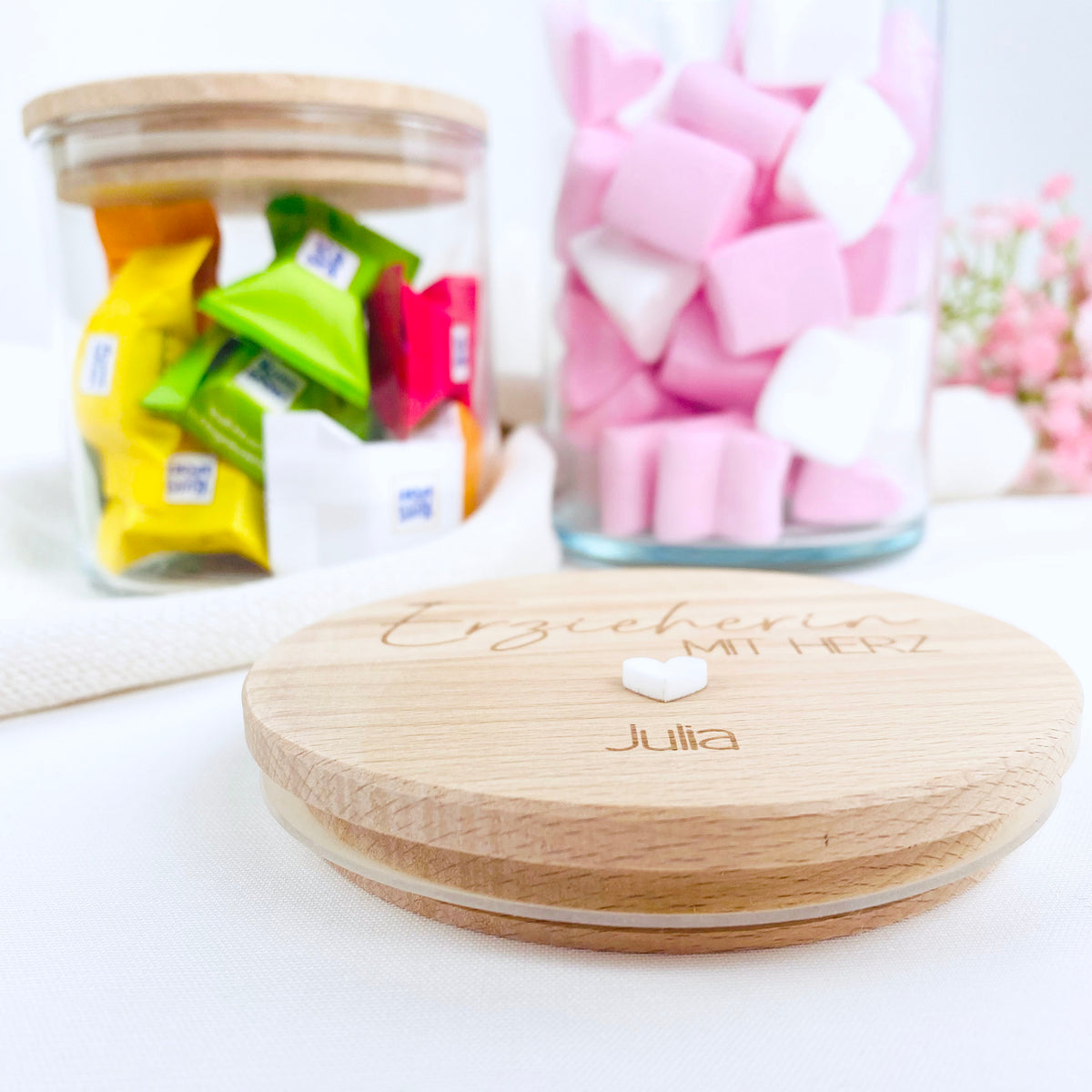 Geschenkglas Erzieherin, Tagesmutter, Lehrerin, Hebamme