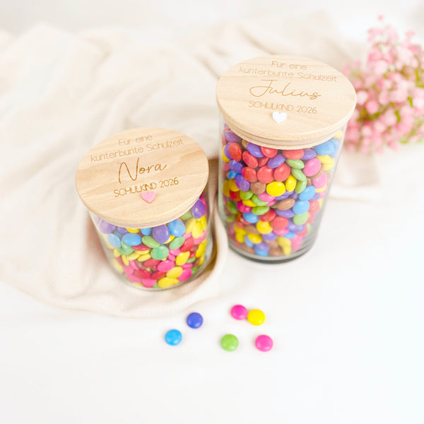 Vorratsglas Einschulung Kunterbunte Schulzeit