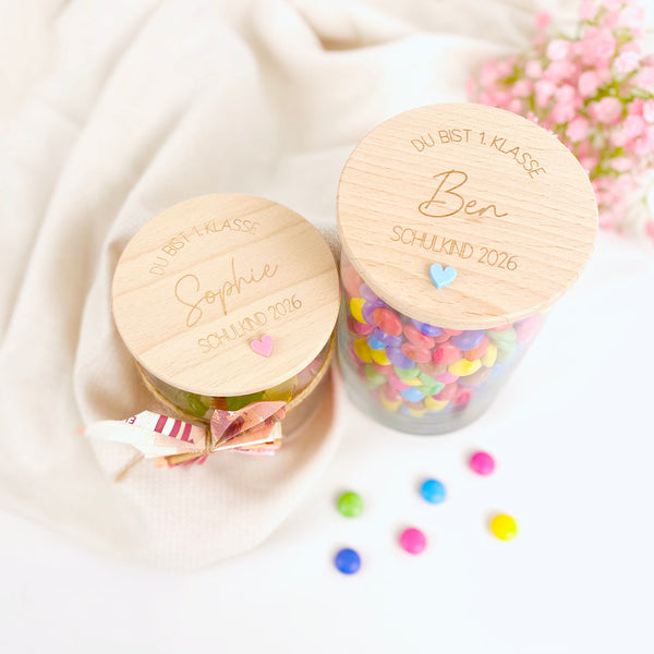 Vorratsglas Einschulung Du bist 1. Klasse