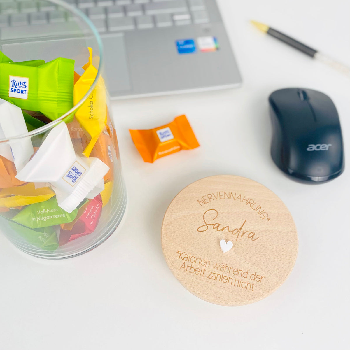 Geschenkglas Nervennahrung Arbeit