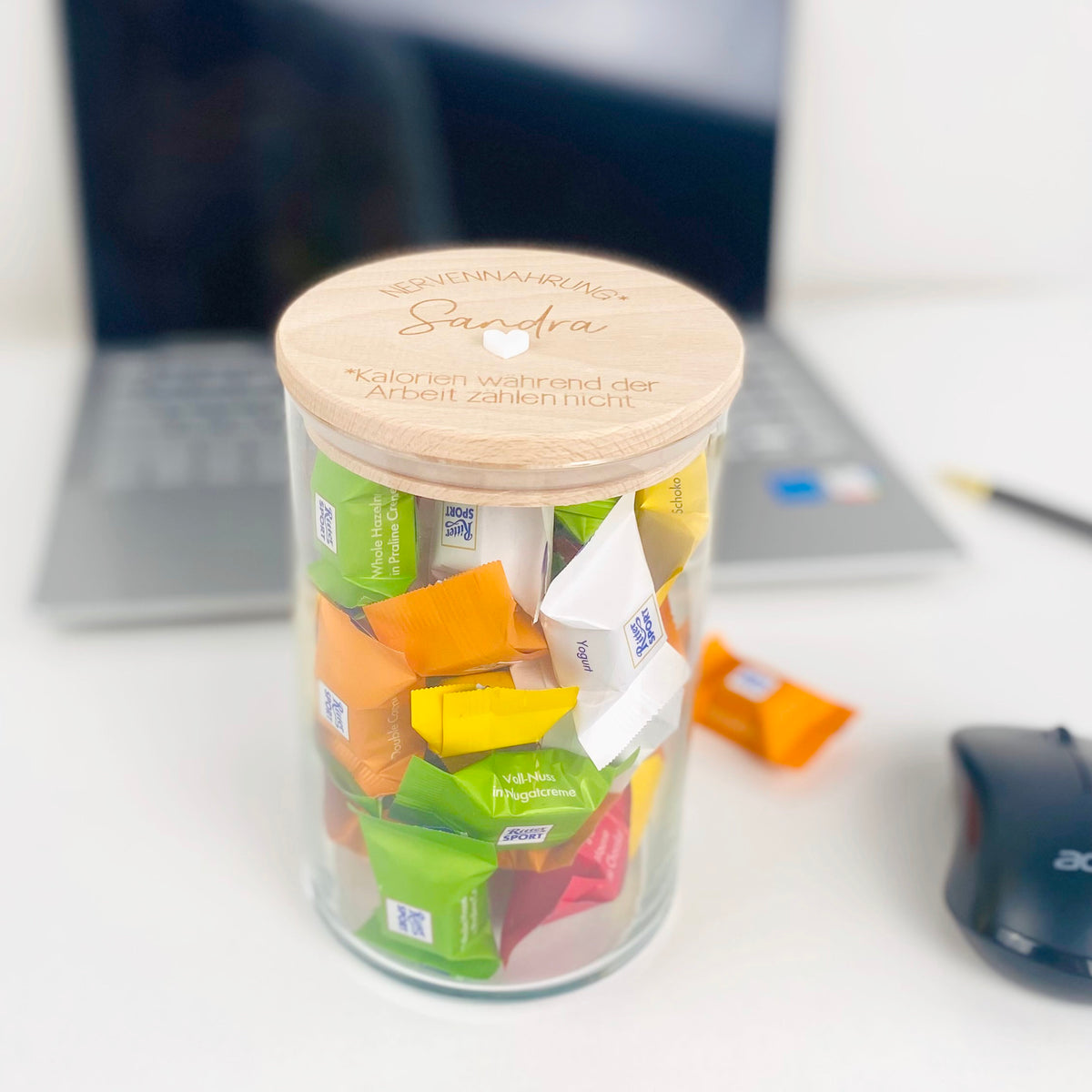 Geschenkglas Nervennahrung Arbeit