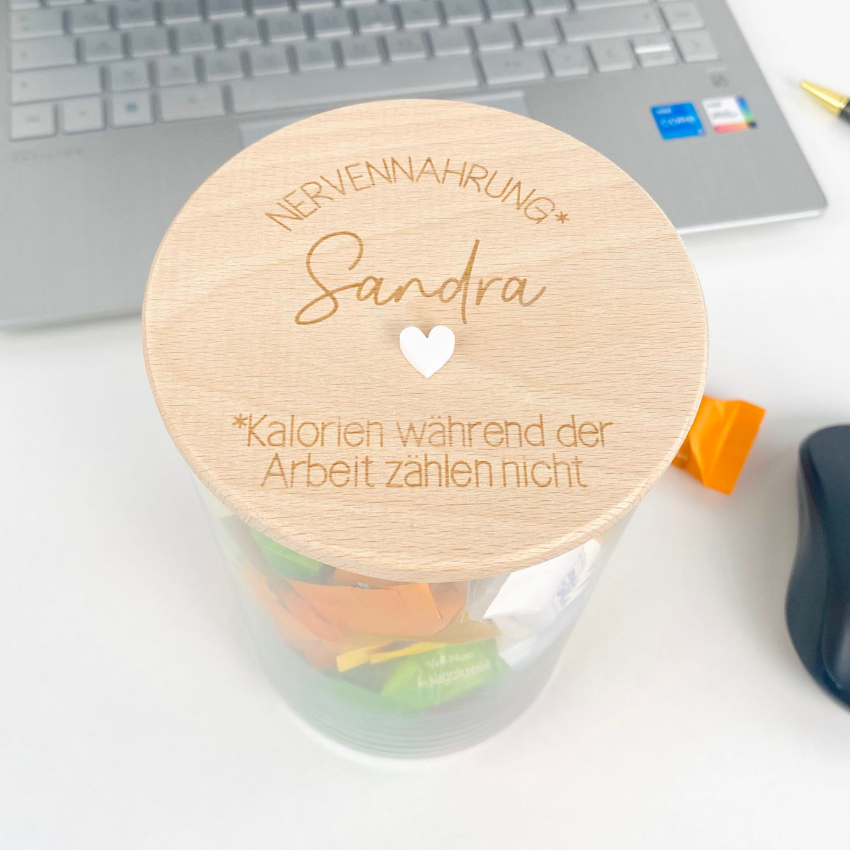 Geschenkglas Nervennahrung Arbeit