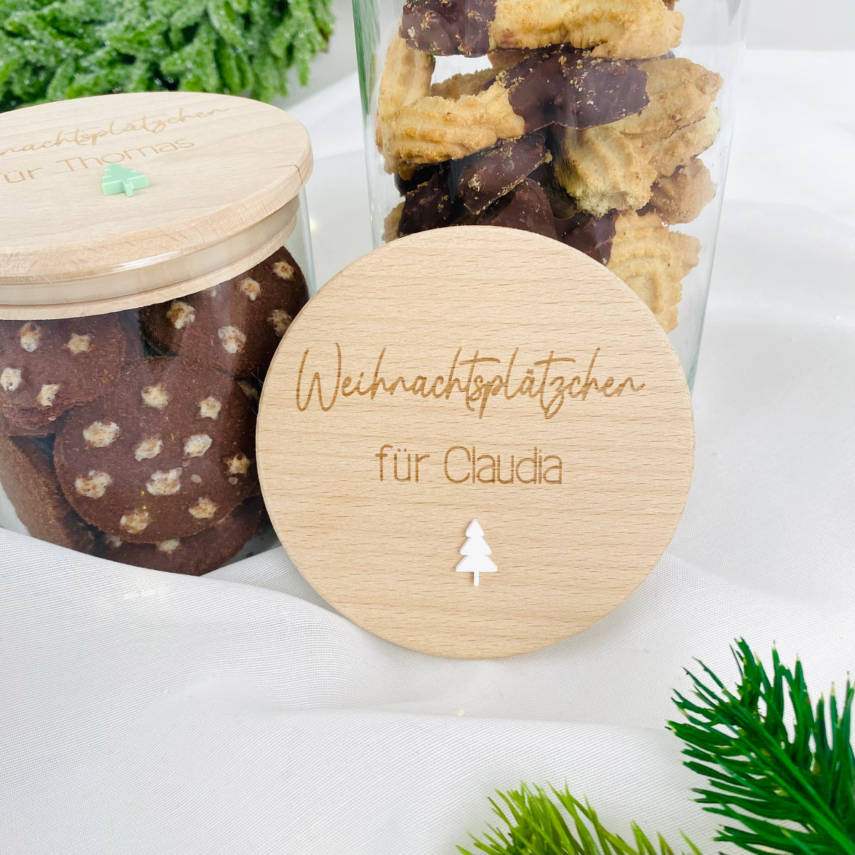 Geschenkglas Weihnachtsplätzchen für
