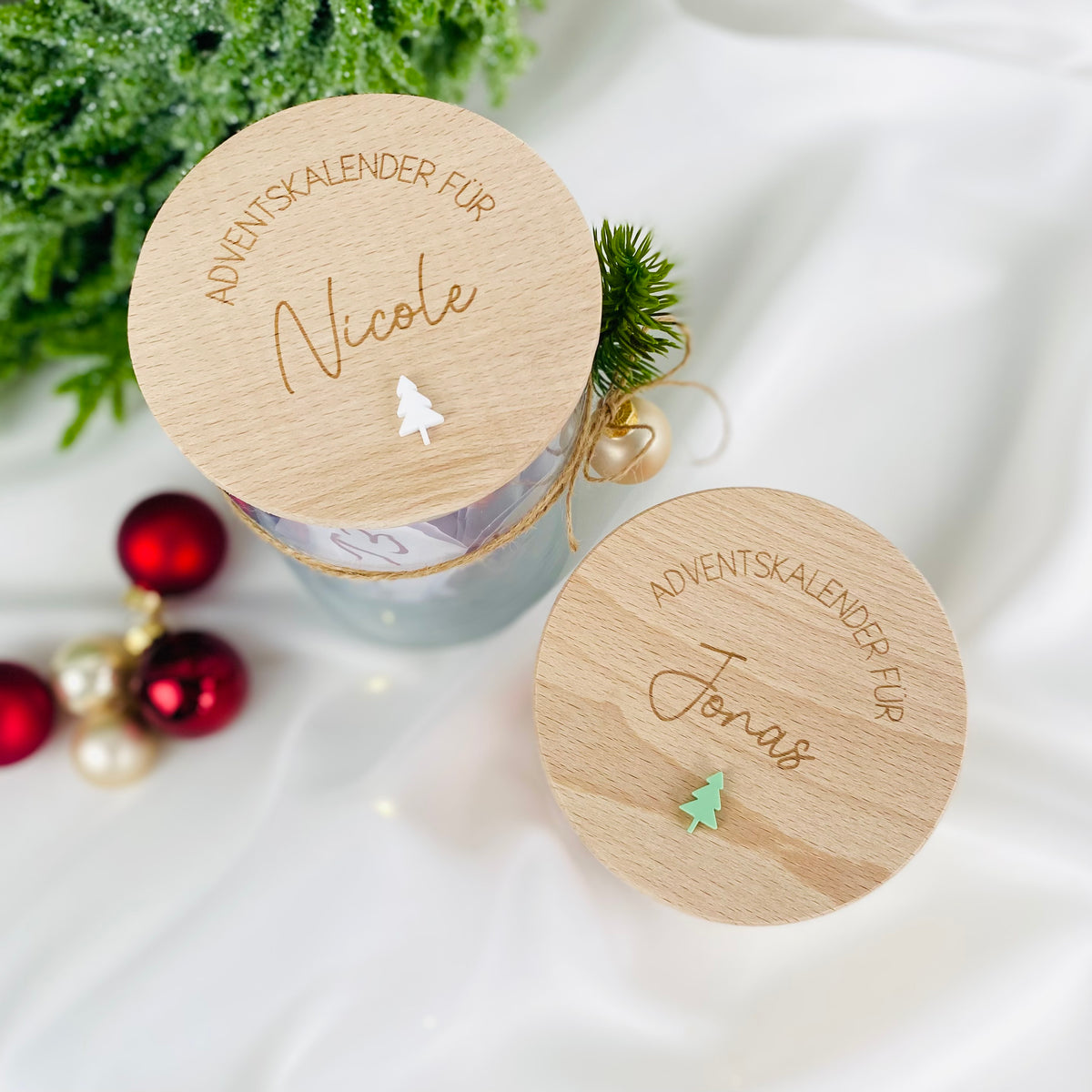 Geschenkglas Adventskalender für