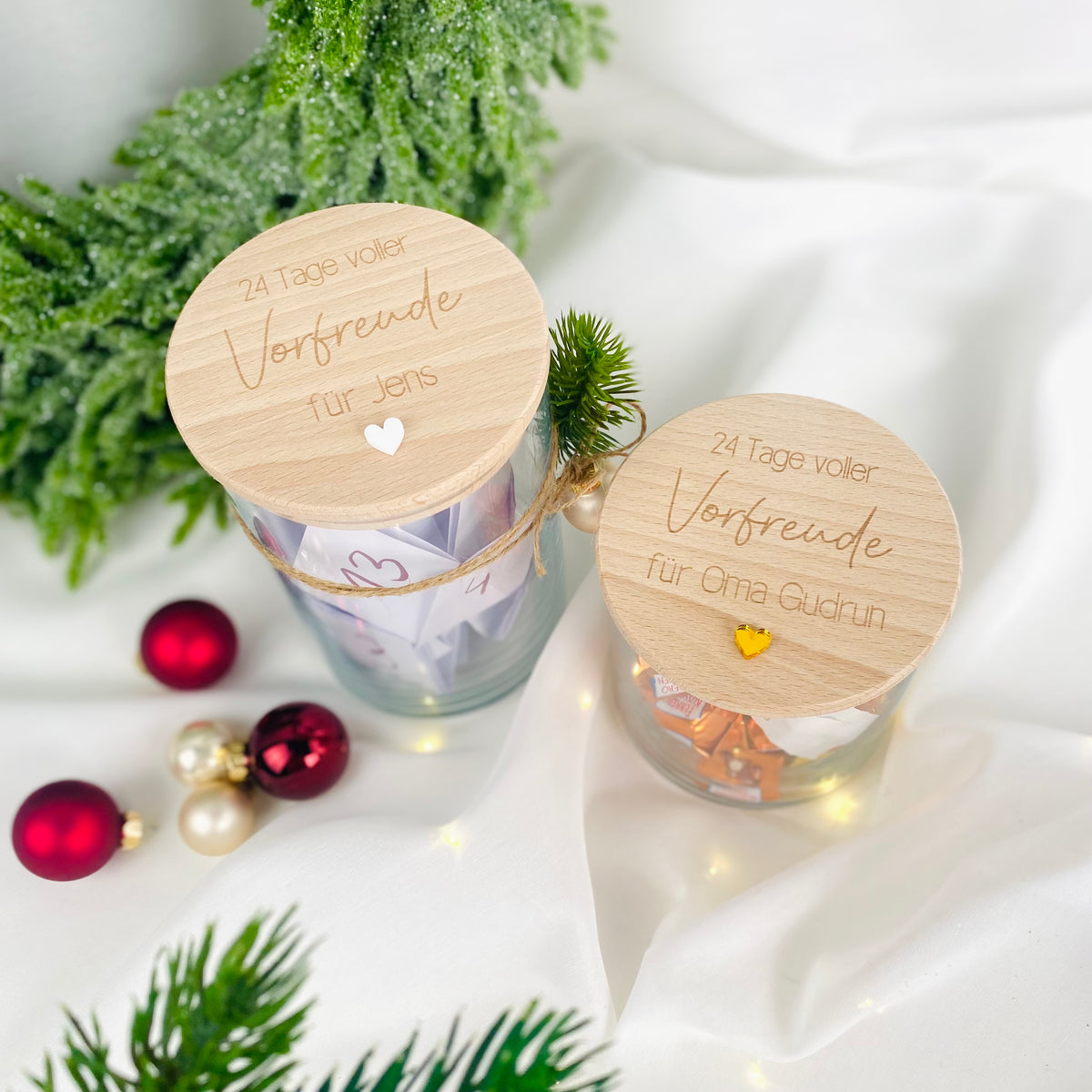 Geschenkglas 24 Tage voller Vorfreude