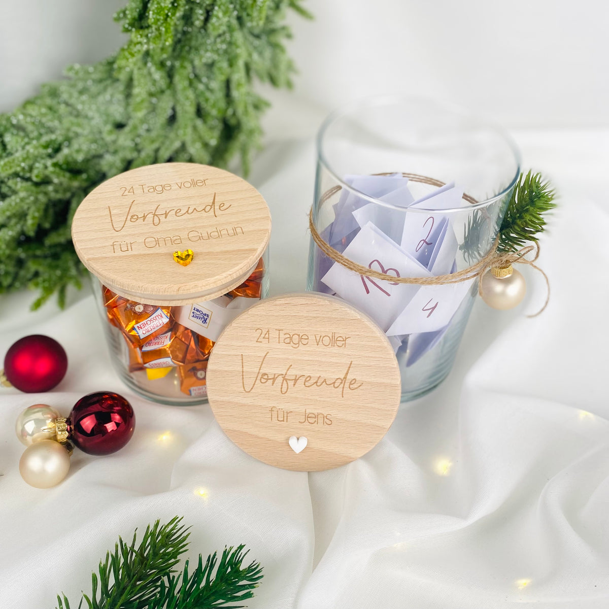 Geschenkglas 24 Tage voller Vorfreude