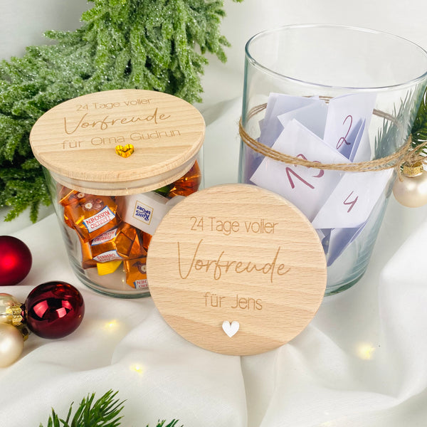 Vorratsglas 24 Tage voller Vorfreude