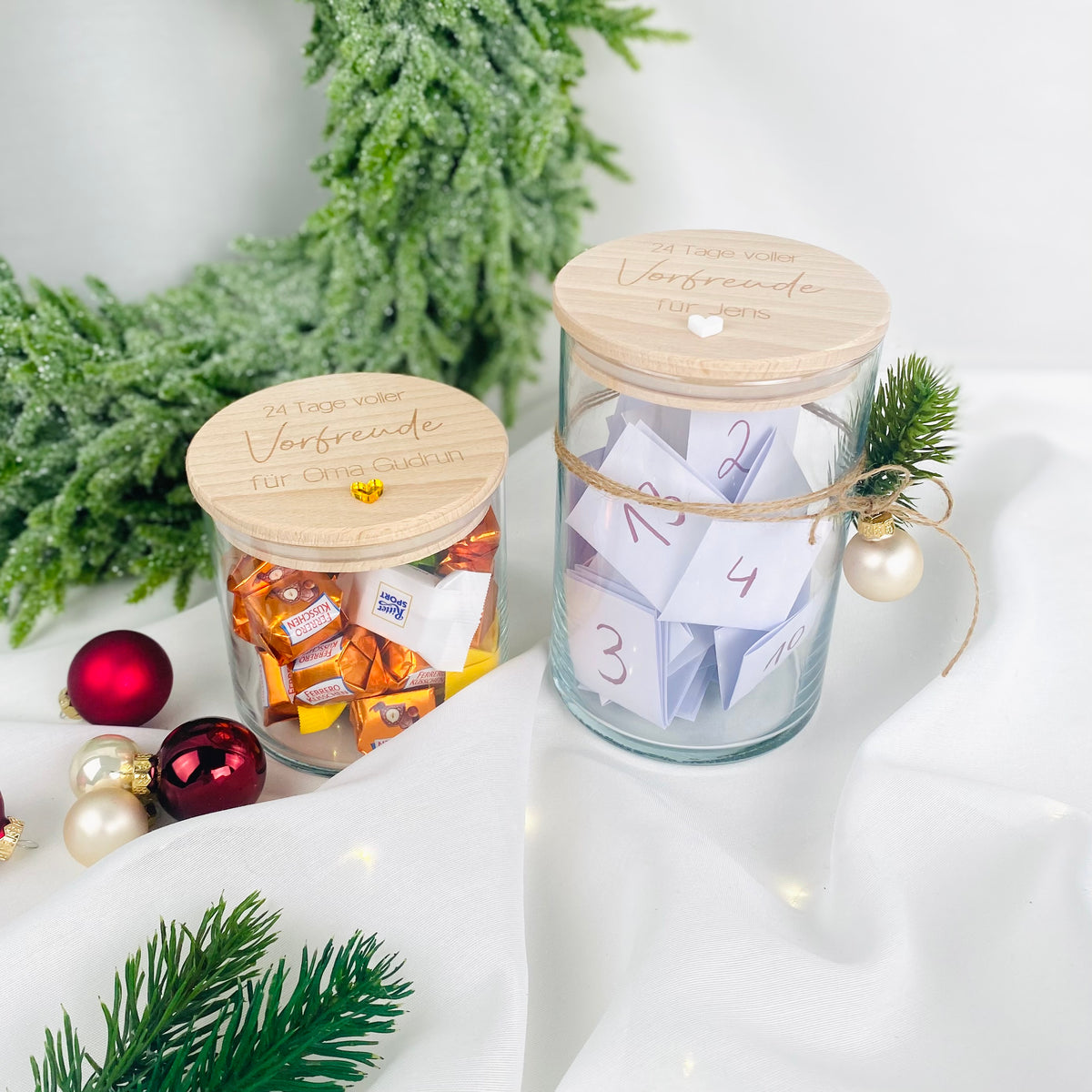 Geschenkglas 24 Tage voller Vorfreude
