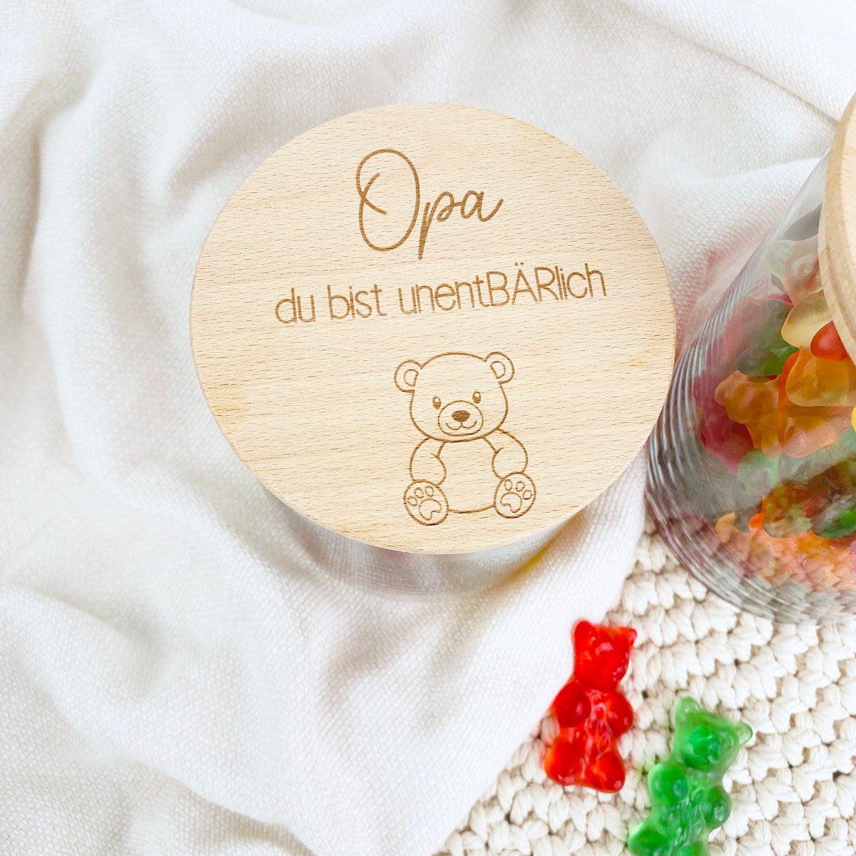 Geschenkglas du bist unentbärlich