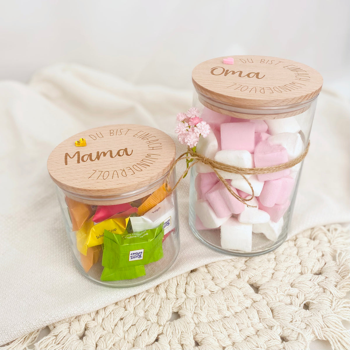 Geschenkglas du bist wundervoll