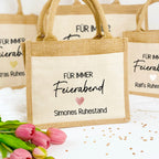 Tasche Für immer Feierabend Jute/Baumwolle
