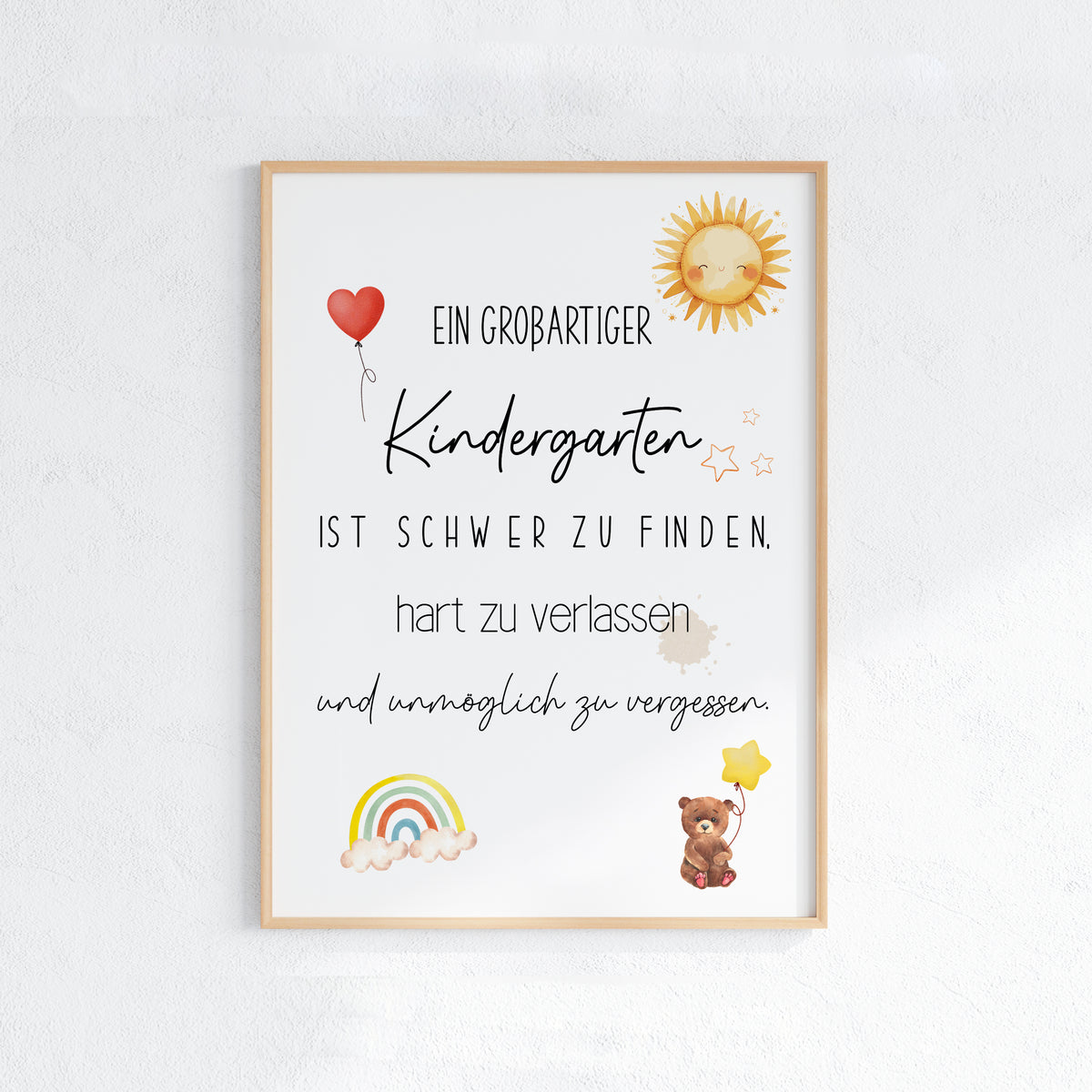 Poster Abschied Kindergarten