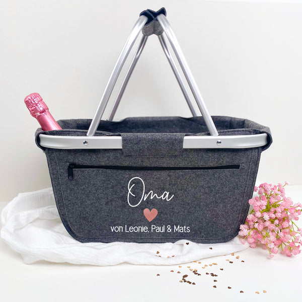 Einkaufskorb Oma Enkel