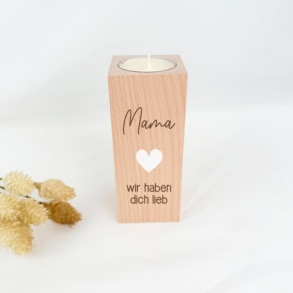 Teelichthalter Muttertag
