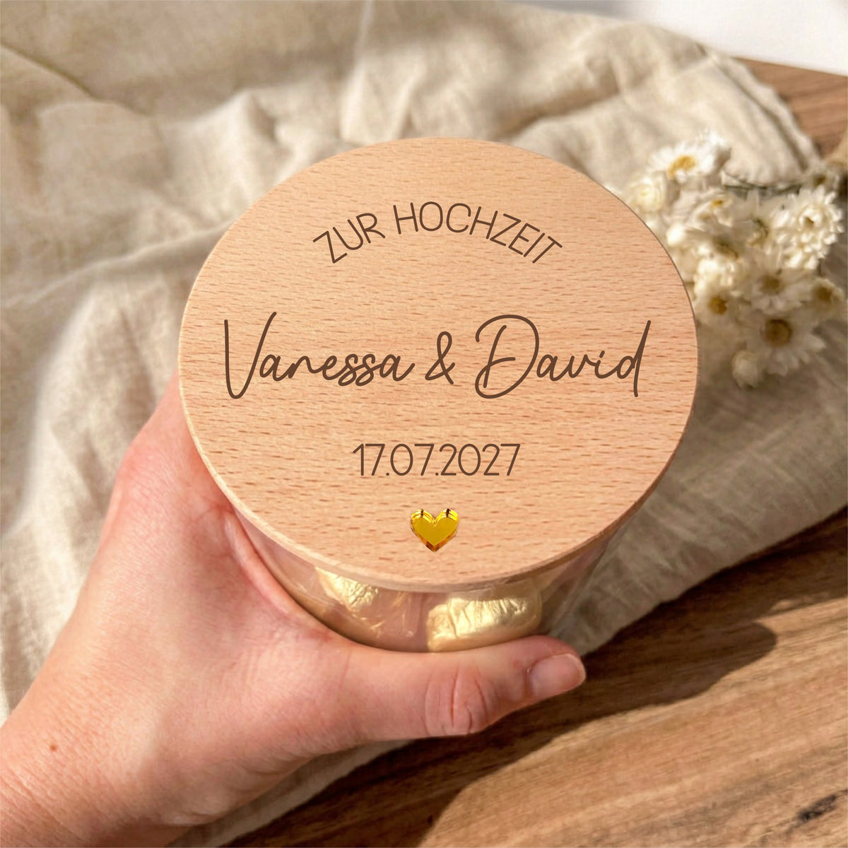Geschenkglas Zur Hochzeit