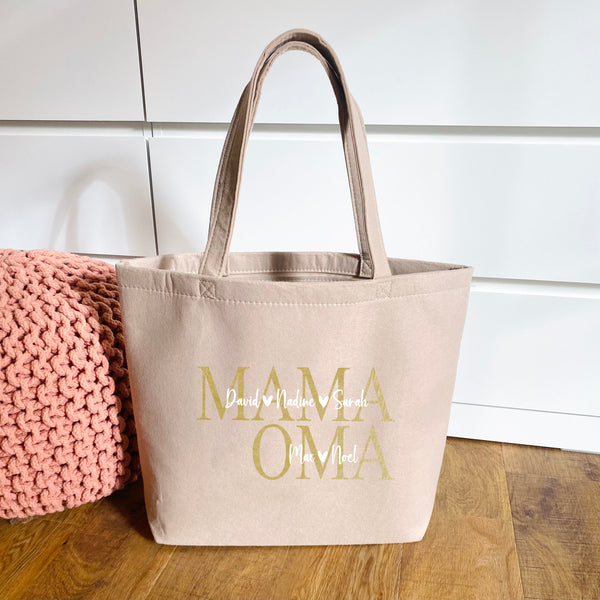 Filzshopper Mama & Oma mit Kindernamen