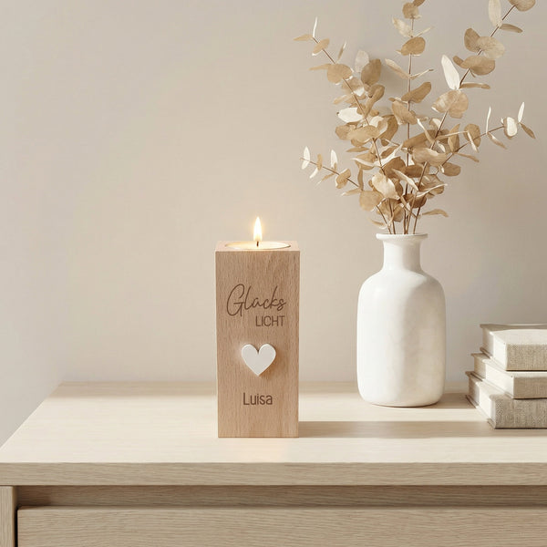 Teelichthalter Glückslicht