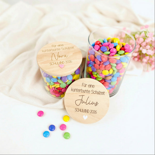 Vorratsglas Einschulung Kunterbunte Schulzeit
