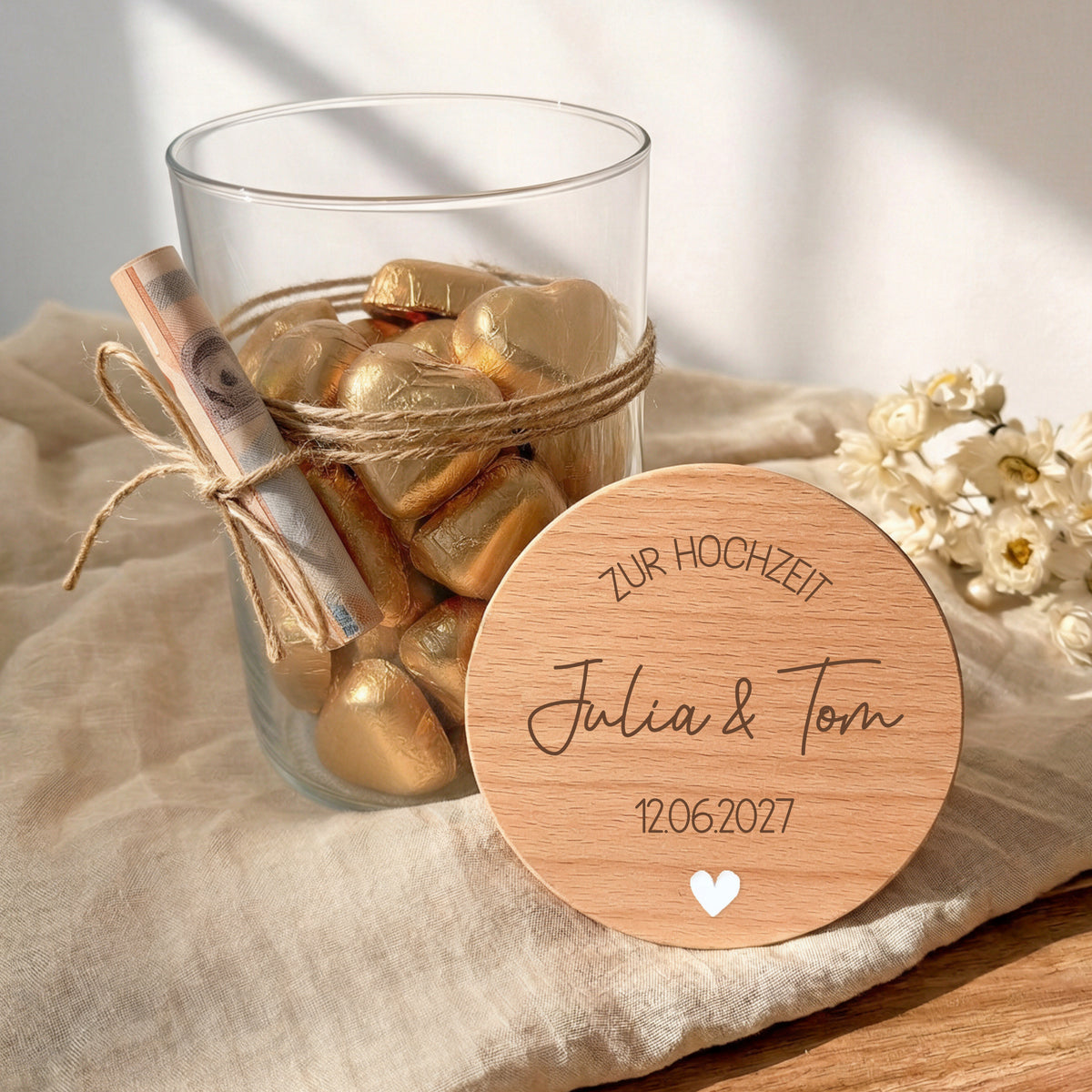 Geschenkglas Zur Hochzeit