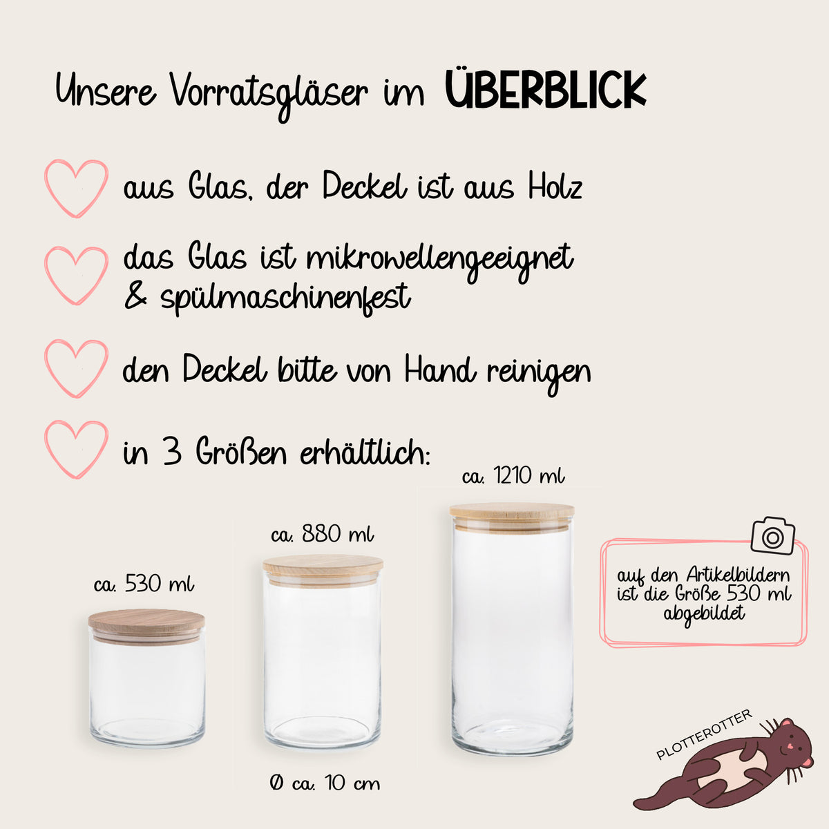 Geschenkglas Küsschen