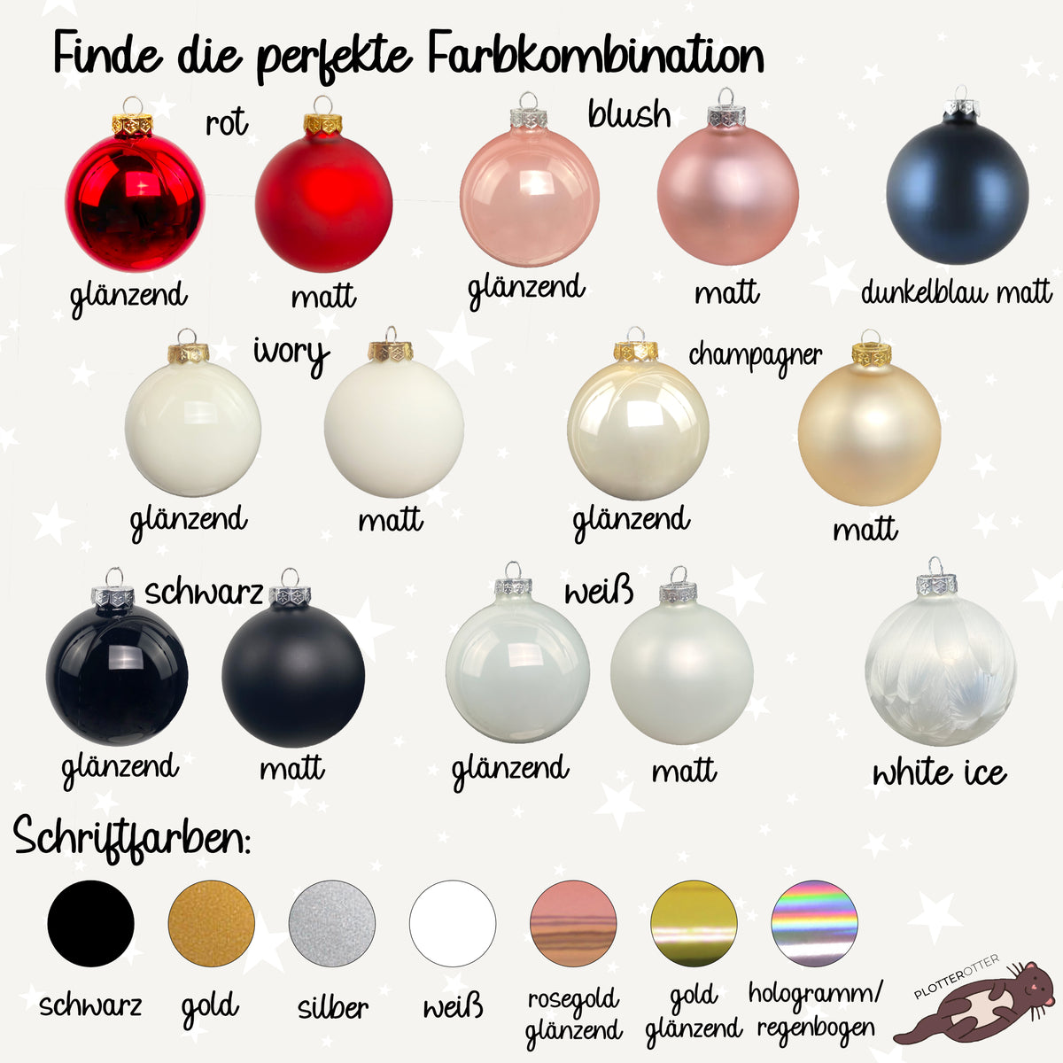 Weihnachtskugel Einzugsgeschenk