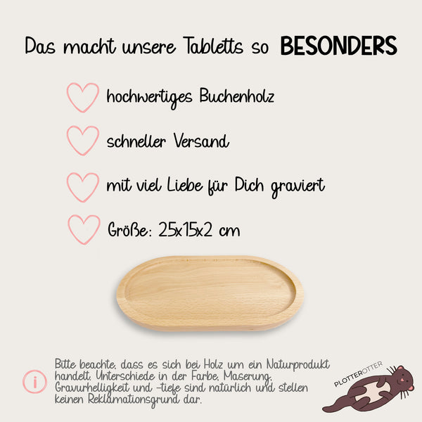 Tablett Freundschaft