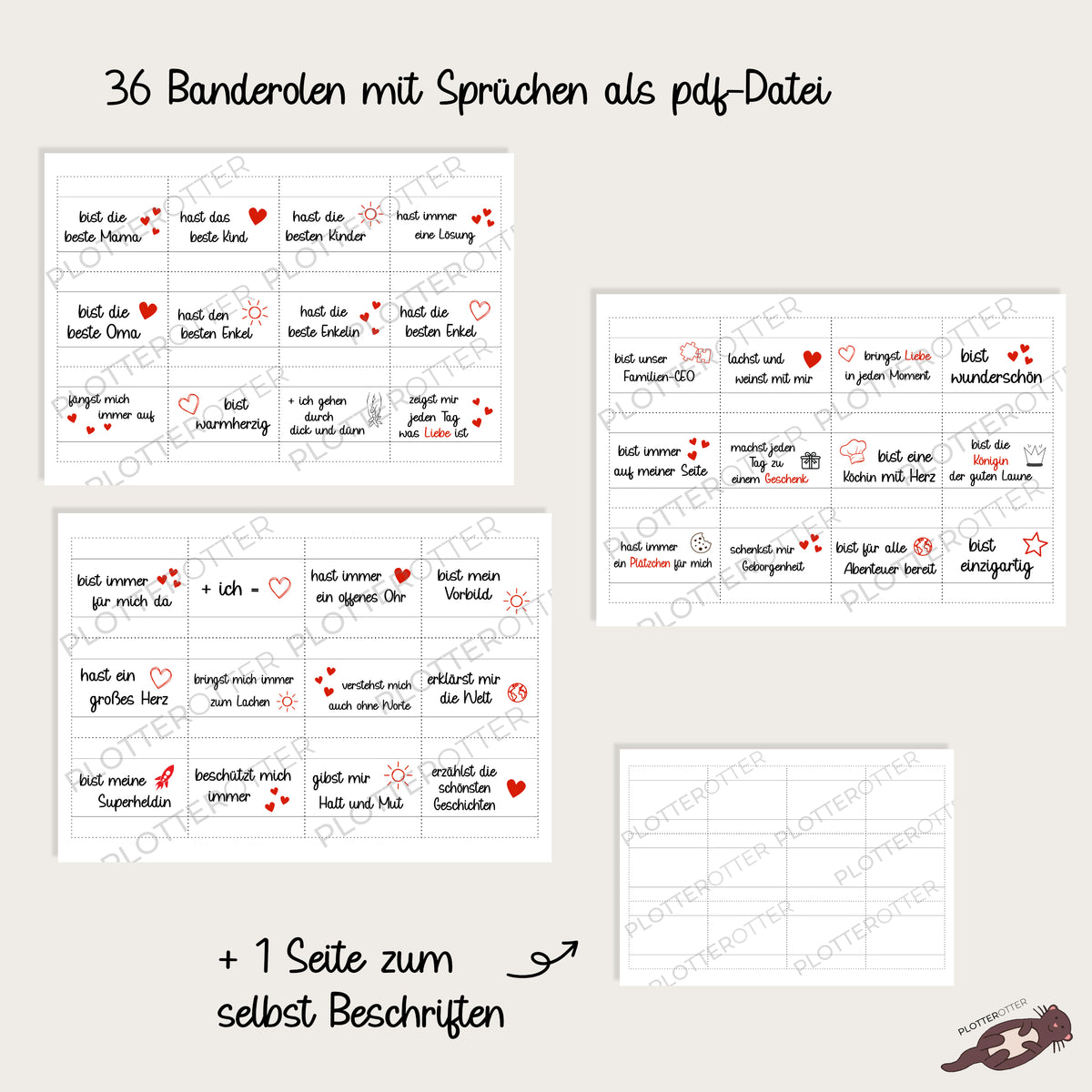 Duplo Banderole Muttertag