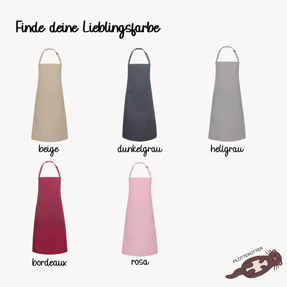 Schürze Damen & Herren mit Wunschtext