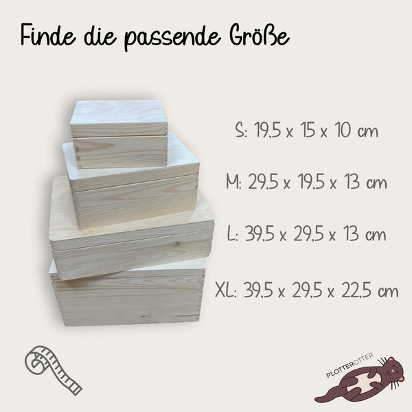 personalisierte Erinnerungsbox Hochzeit - floraler Rahmen