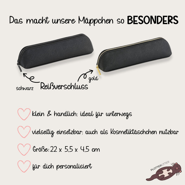 Federmäppchen personalisiert - Kunstleder