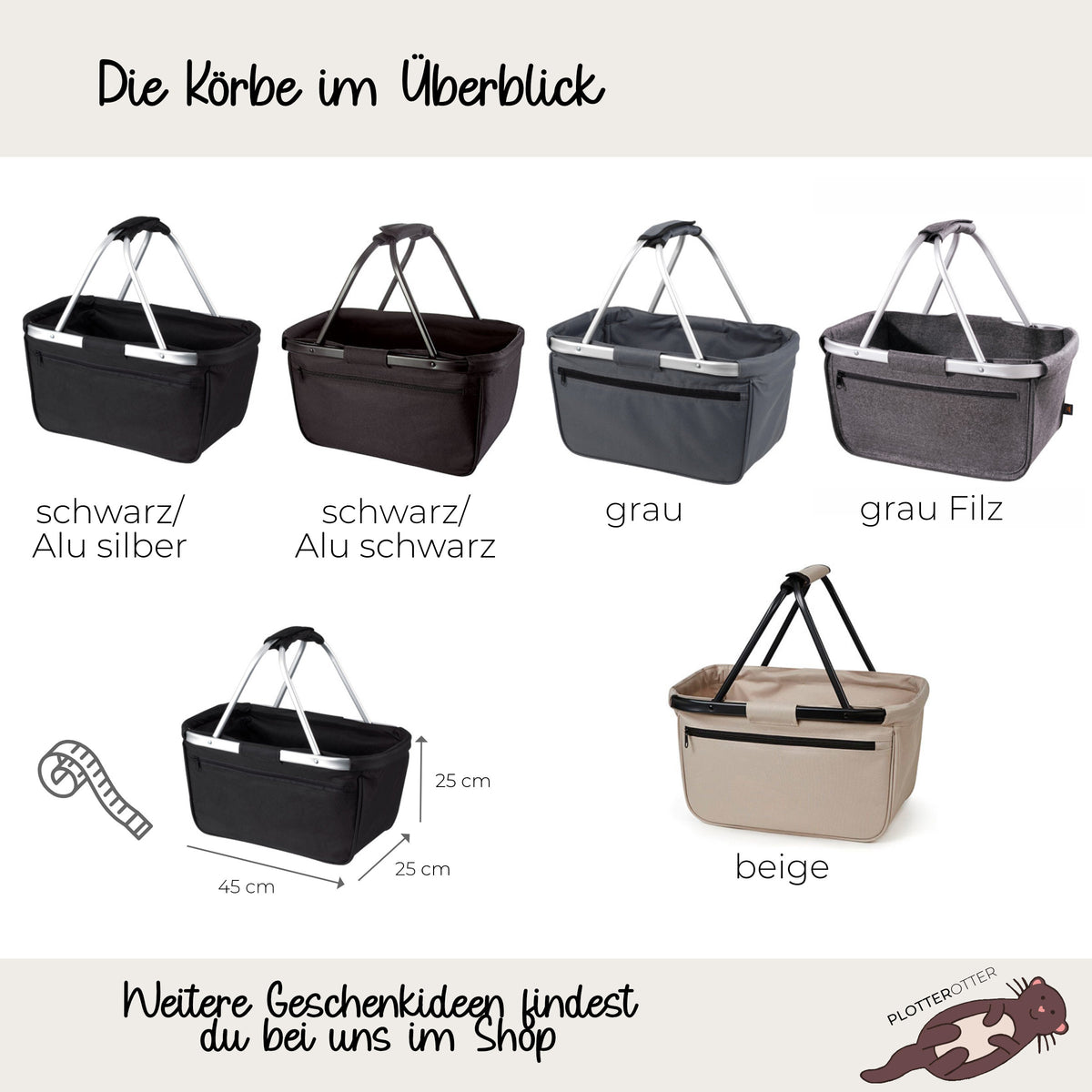 Einkaufskorb Rentnerin