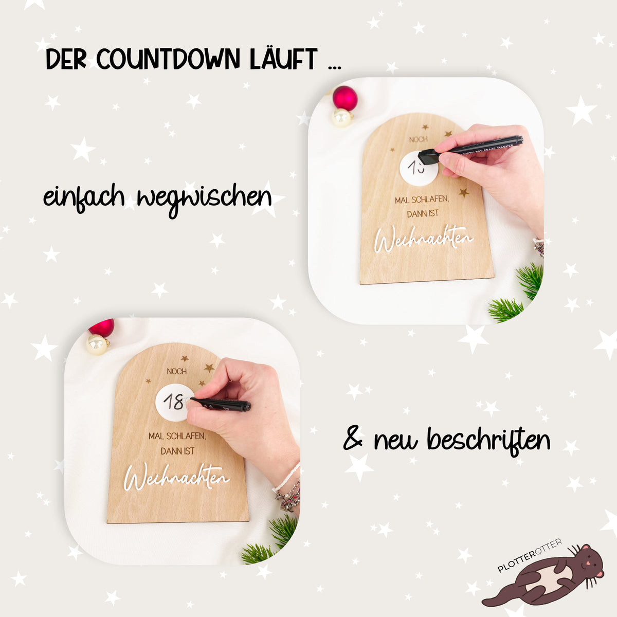Countdown Heiligabend - Tage bis Weihnachten
