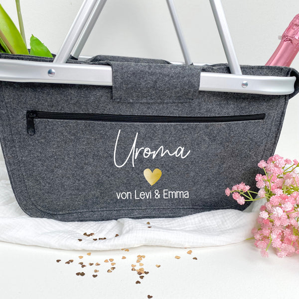 Einkaufskorb Oma Enkel