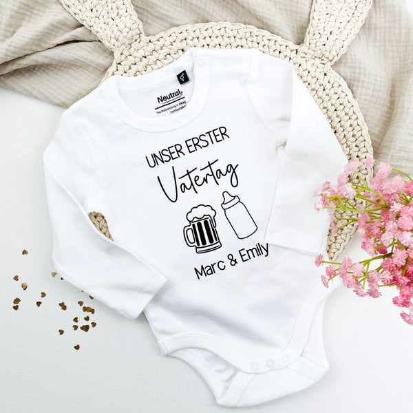 Babybody Erster Muttertag / 1. Vatertag Cheers