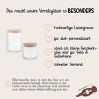 Geschenkglas Ringe