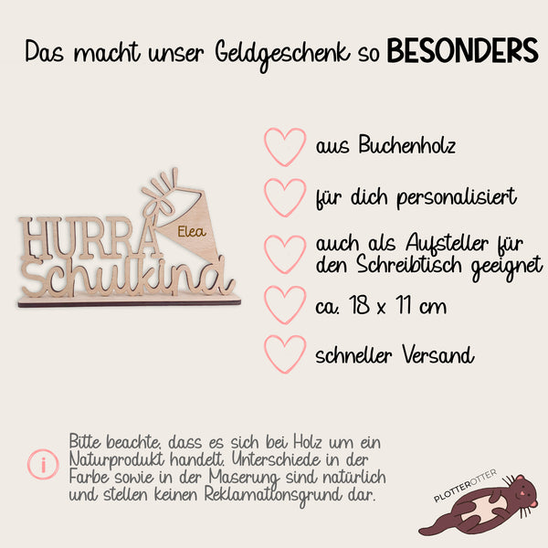 Aufsteller HURRA Schulkind