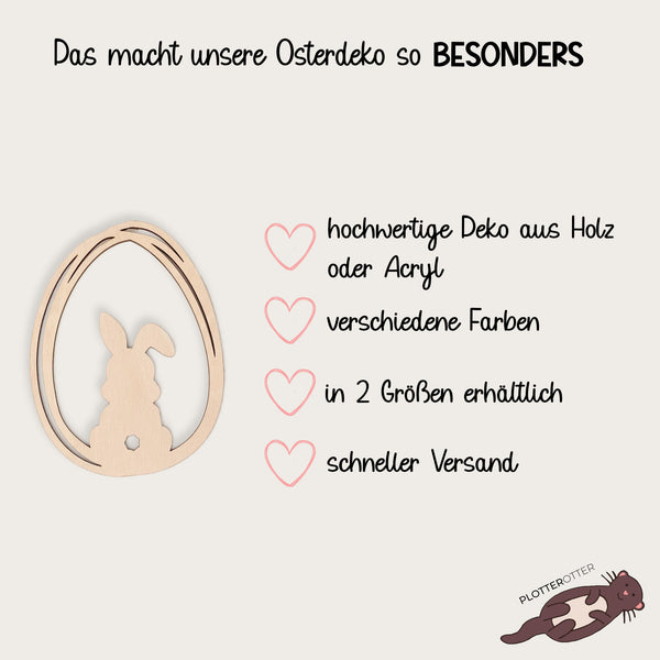 Osterdeko Kranz Hase