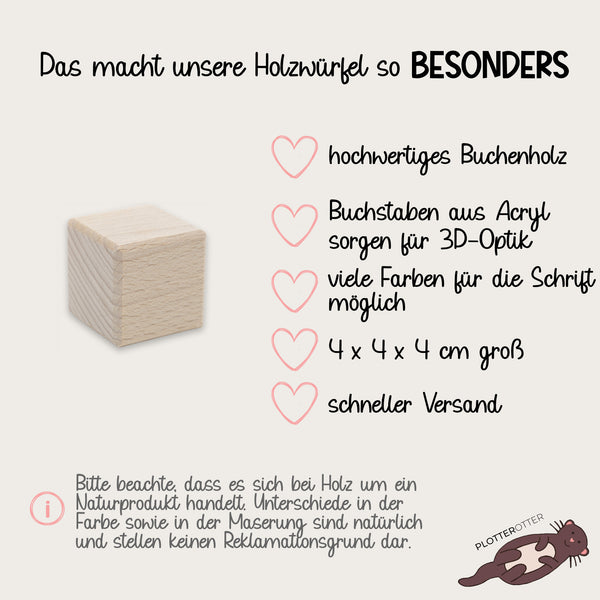 Holzwürfel Namen