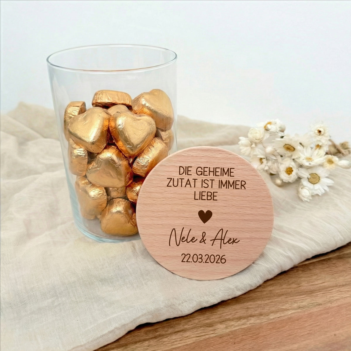 Geschenkglas Zutat Liebe