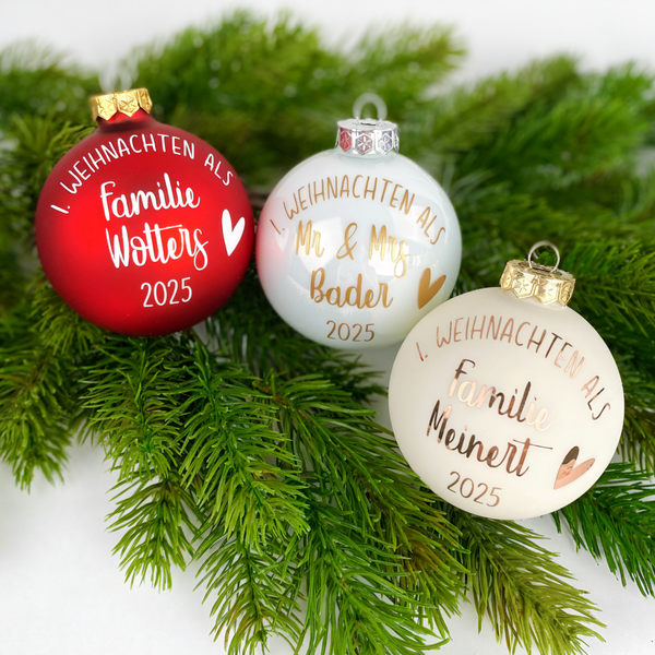 Weihnachtskugel Hochzeitsgeschenk
