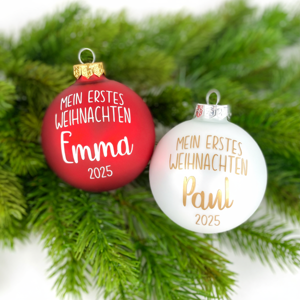 Weihnachtskugel Mein erstes Weihnachten
