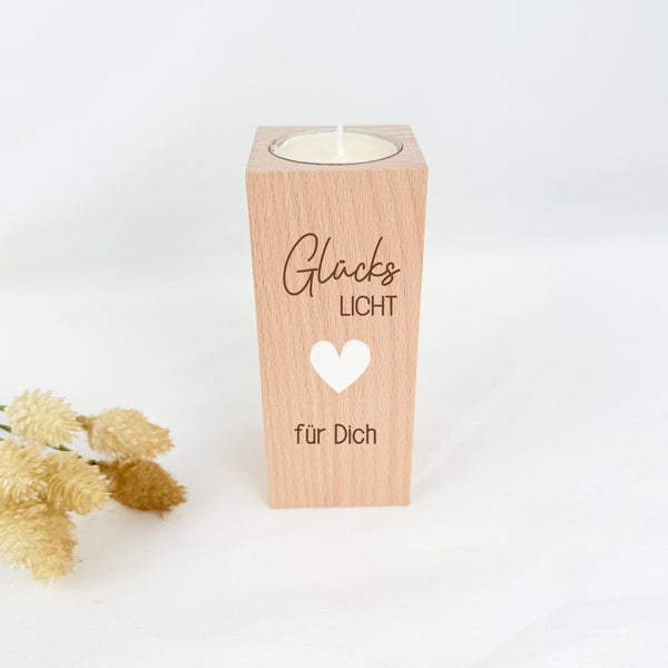 Teelichthalter Glückslicht