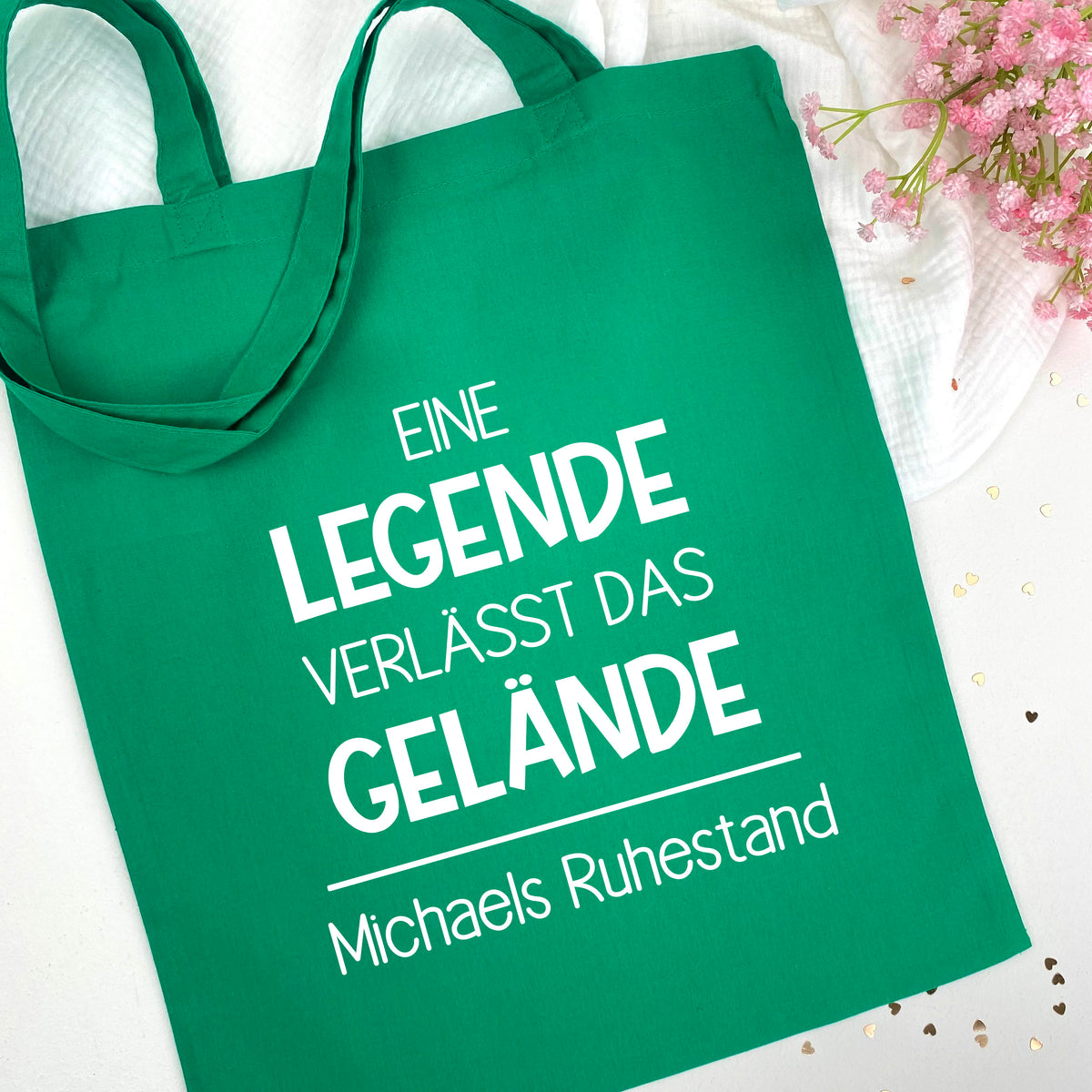 Beutel Eine Legende verlässt das Gelände