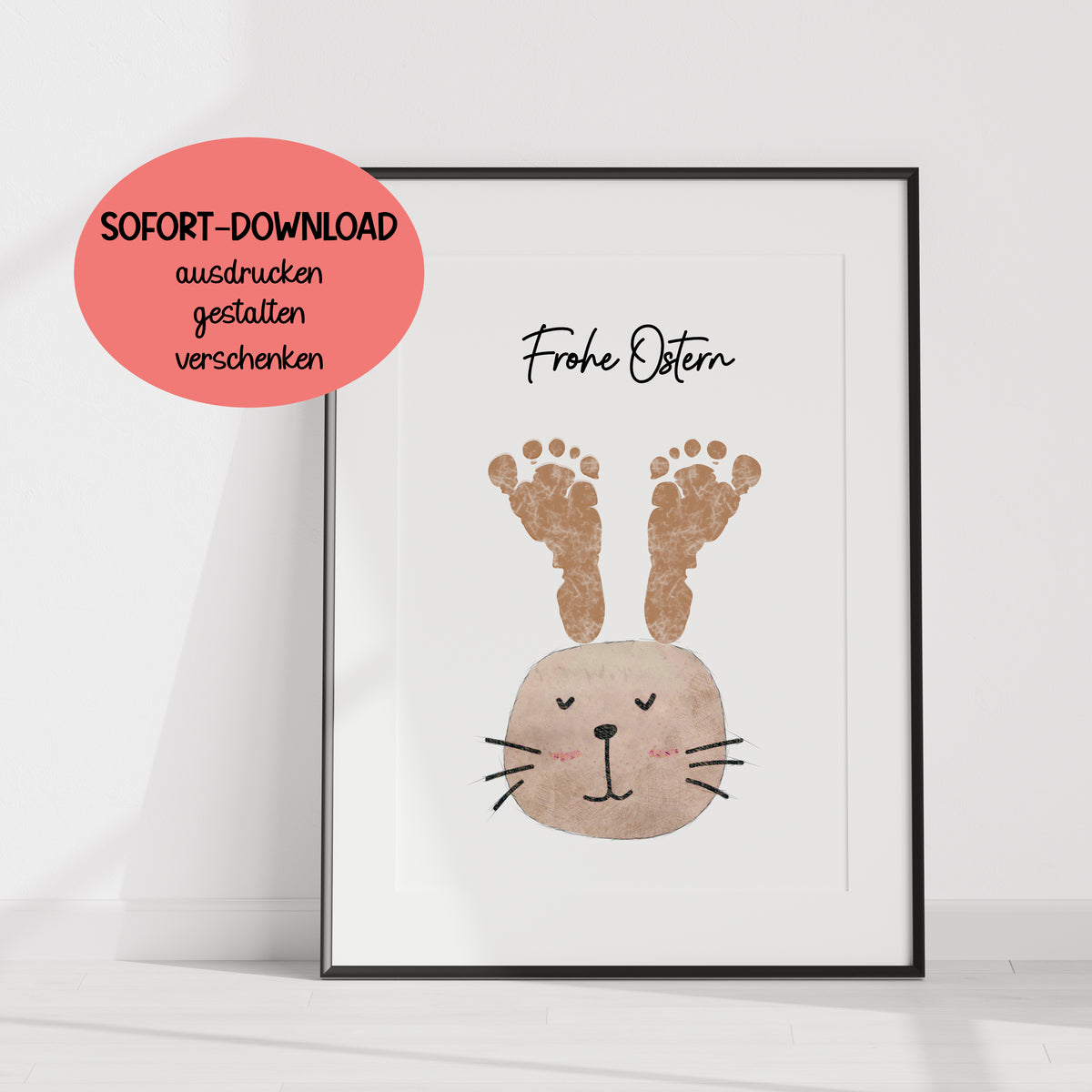 Fußabdruck Osterhase